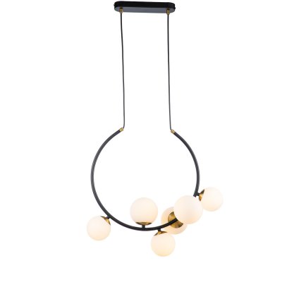 Подвесной светильник Indigo 11002/6P Black NUVOLE