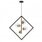 Подвесной светильник Indigo 13005/B/4P Black FACCETTA