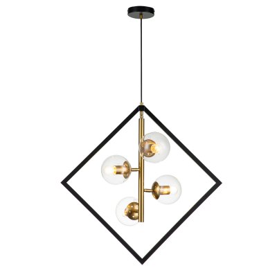 Подвесной светильник Indigo 13005/B/4P Black FACCETTA