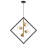 Подвесной светильник Indigo 13005/B/4P Black FACCETTA