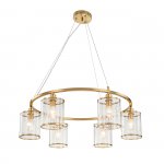 Подвесной светильник Indigo 13022/6P Brass DANTE