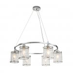 Подвесной светильник Indigo 13022/6P Chrome DANTE