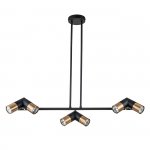 Подвесной светильник Indigo 11036/6R Black DOPPIO