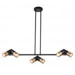 Подвесной светильник Indigo 11036/6R Black DOPPIO