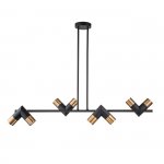 Подвесной светильник Indigo 11036/8R Black DOPPIO