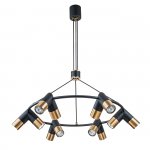 Подвесной светильник Indigo 11036/12P Black DOPPIO