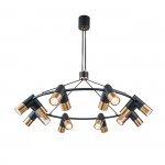 Подвесной светильник Indigo 11036/16P Black DOPPIO