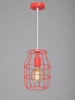 Светильник подвесной красный Vitaluce V4392-4/1S