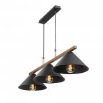 Люстра с металлическими плафонами Vitaluce V4783-1/3S Loft