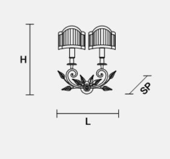 Настенный светильник Masiero OTTOCENTO VE 1070 A2 Настенный светильник Masiero OTTOCENTO VE 1070 A2