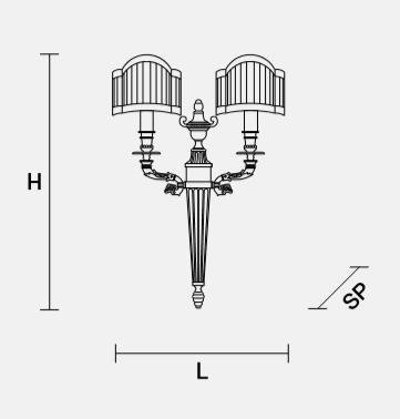 Настенный светильник Masiero OTTOCENTO VE 1072 A2 Настенный светильник Masiero OTTOCENTO VE 1072 A2