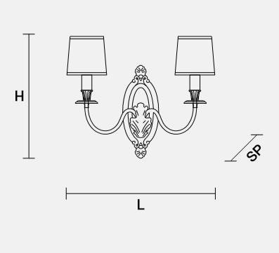 Настенный светильник Masiero OTTOCENTO VE 1074 A2 Настенный светильник Masiero OTTOCENTO VE 1074 A2