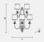 Настенный светильник Masiero OTTOCENTO VE 1074 A5