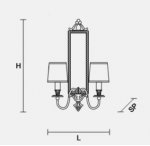 Настенный светильник Masiero OTTOCENTO VE 1076 A2