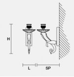 Настенный светильник Masiero OTTOCENTO VE 1101 A1 LED