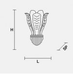 Настенный светильник Masiero OTTOCENTO VE 1112 A1+1
