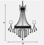 Подвесной светильник Masiero OTTOCENTO VE 800 10+5+5
