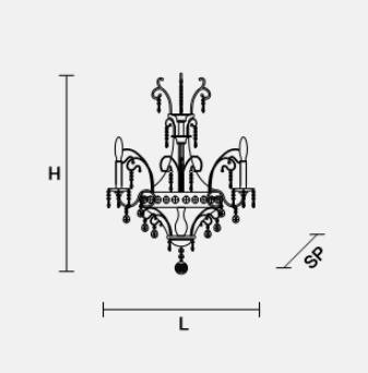Настенный светильник Masiero OTTOCENTO VE 802 A3
