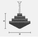 Подвесной светильник Masiero OTTOCENTO VE 807 30