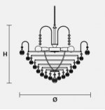Подвесной светильник Masiero OTTOCENTO VE 822 3