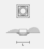 Встраиваемый светильник Masiero OTTOCENTO VE 853