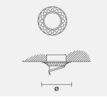 Встраиваемый светильник Masiero OTTOCENTO VE 857