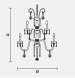 Подвесной светильник Masiero OTTOCENTO VE 874 16+8