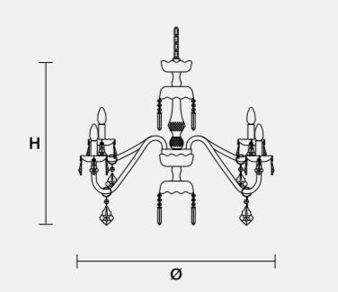 Подвесной светильник Masiero OTTOCENTO VE 880 12