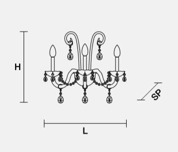 Настенный светильник Masiero OTTOCENTO VE 888 A3 Настенный светильник Masiero OTTOCENTO VE 888 A3