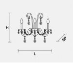Настенный светильник Masiero OTTOCENTO VE 888 A3