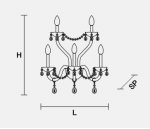 Настенный светильник Masiero OTTOCENTO VE 888 A5