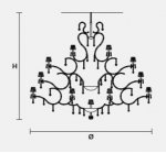 Подвесной светильник Masiero OTTOCENTO VE 902 73
