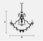 Подвесной светильник Masiero OTTOCENTO VE 912 22