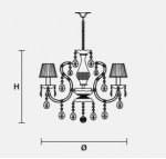Подвесной светильник Masiero OTTOCENTO VE 937 3