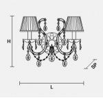 Настенный светильник Masiero OTTOCENTO VE 937 A2