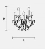 Настенный светильник Masiero OTTOCENTO VE 942 A5