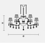 Подвесной светильник Masiero OTTOCENTO VE 960 10+5
