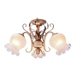 Светильник потолочный VELIS-CL60E27*3BG металл, стекло E27*3*60W