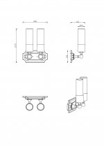 Светильник настенный бра Lucia Tucci VET W5850.2 chrome
