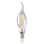 Лампа светодиодная свеча на ветру 4W Е14 2800К VG1-CW1E14warm4W-F1