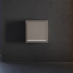 Клавиша для выключателя/переключателя одноклавишного с подсветкой, S70 (капучино)