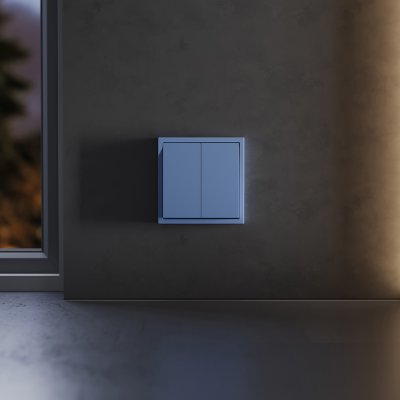 Клавиши для выключателя/переключателя двухклавишного, S70 (деним)