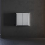 Клавиши для выключателя/переключателя двухклавишного, S70 (серый)