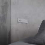 Клавиши для выключателя/переключателя двухклавишного, S70 (серый)