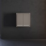 Клавиши для выключателя/переключателя двухклавишного с подсветкой, S70 (капучино)