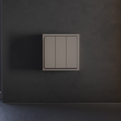 Клавиши для выключателя/переключателя трехклавишного, S70 (капучино)