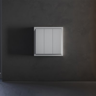 Клавиши для выключателя/переключателя трехклавишного, S70 (серый)