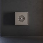 Накладка для розетки с заземлением и защитными шторками, S70 (капучино)