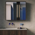 Накладка для розетки с заземлением, защитными шторками и крышкой, S70 (деним)