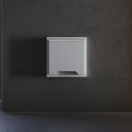 Накладка для розетки с заземлением, защитными шторками и крышкой, S70 (серый)